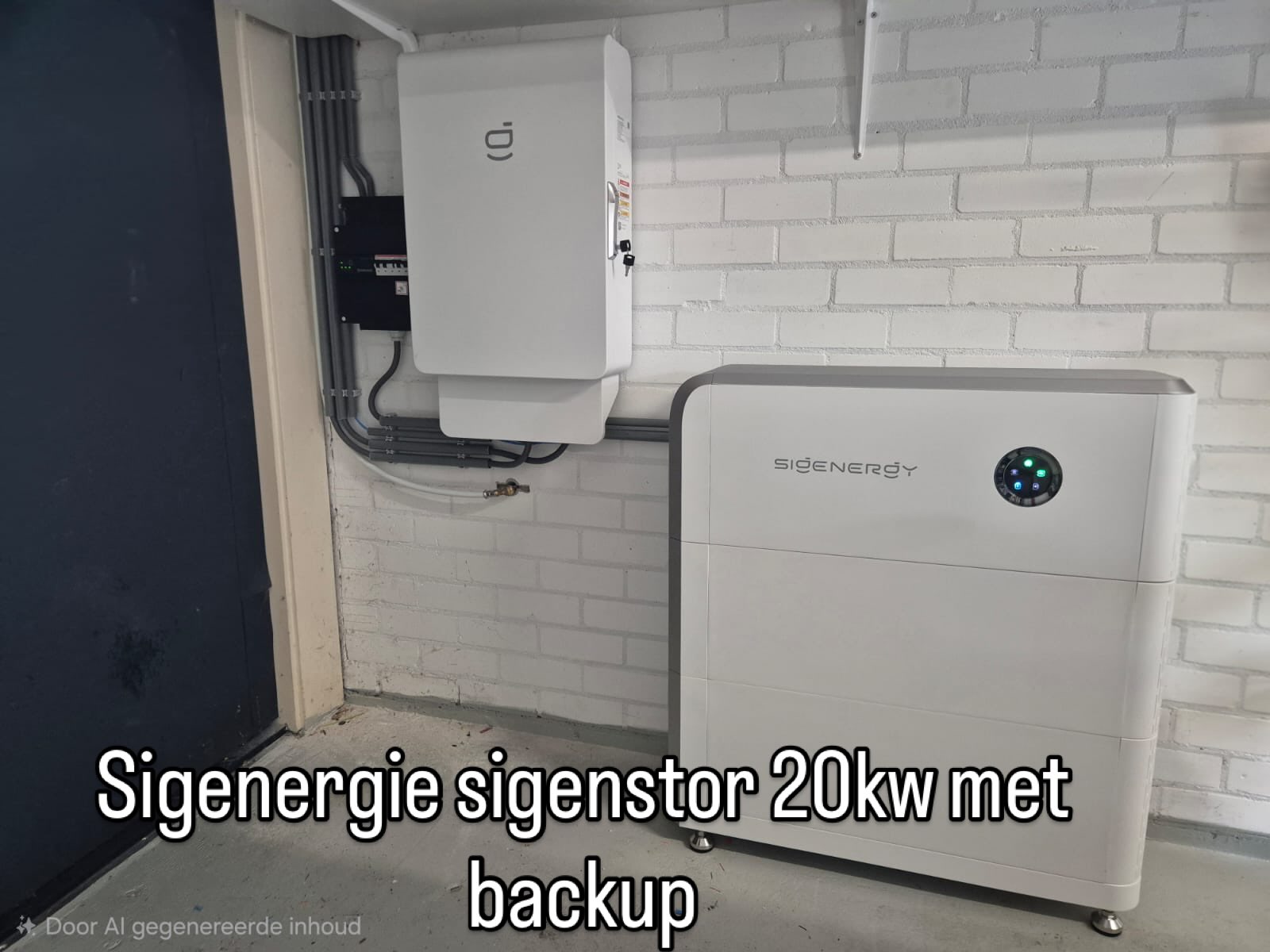Van de week een Sigenergy 20kwh accu met 12kw omvormer geplaatst met noodstroom voorziening.
Bestaande pv installatie aangesloten op smartport, zodat deze in noodstroom situatie blijven werken #sigenergy