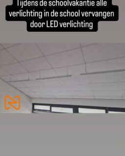 Tijdens de schoolvakantie alle verlichting vervangen door LED verlichting